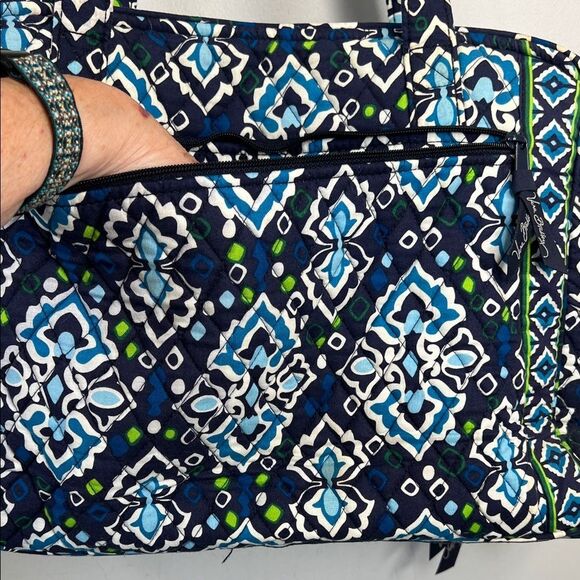 Vera Bradley Ink Blue Diaper/Tote Bag - Picture 7 of 10